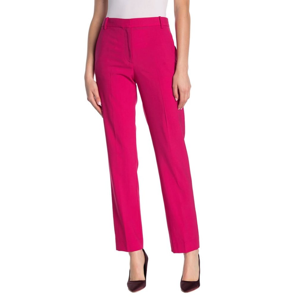 Rag & Bone Bade Wool Blend Pink Trouser Pants